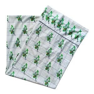 VTG 1980 The Muppets Kermit the Frog Playing Banjo Flat Sheet Size: TWIN